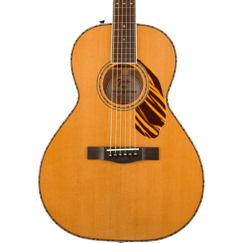 Fender PS-220E Parlor Acoustic Guitar With Case, Ovangkol, Natural