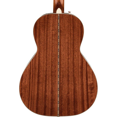 Fender PS-220E Parlor Acoustic Guitar With Case, Ovangkol, Natural