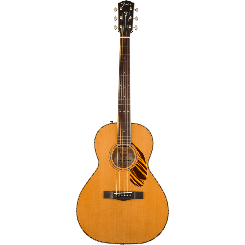 Fender PS-220E Parlor Acoustic Guitar With Case, Ovangkol, Natural