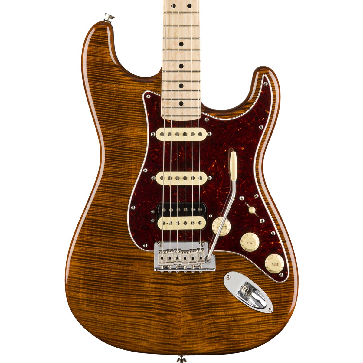 Fender Rarities Flamed Top Stratocaster, Golden Brown