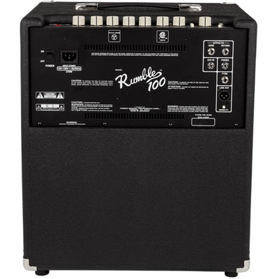 Fender Rumble 100 V3 Bass Guitar Combo Amplifier, Black