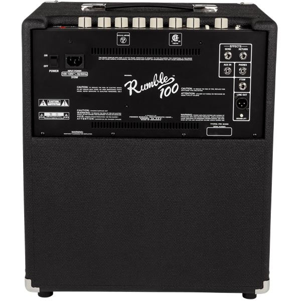 Fender Rumble 100 V3 Bass Guitar Combo Amplifier, Black