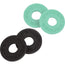 Fender Strap Block 4 Pack, Black (2) And Surf Green (2)
