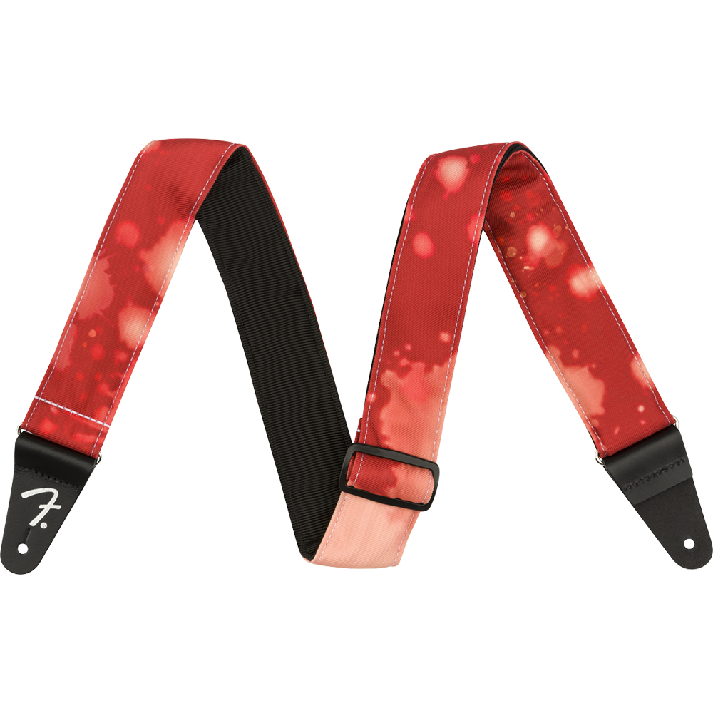Fender Tie Dye Acid Wash Strap, Red