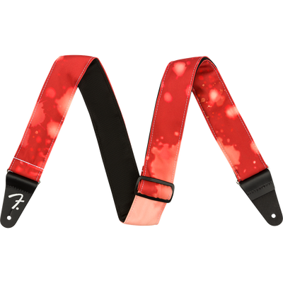 Fender Tie Dye Acid Wash Strap, Red