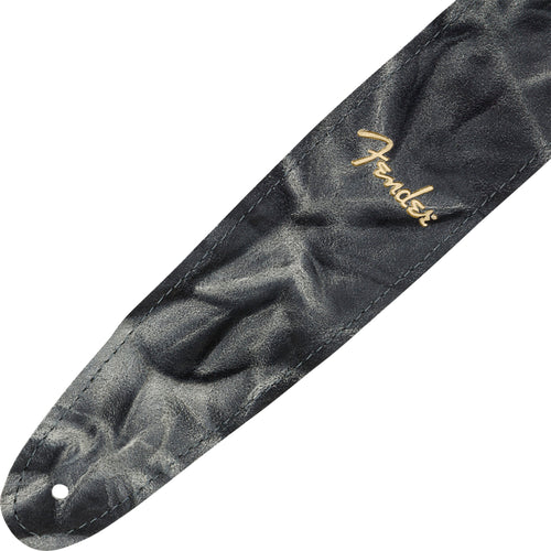 Fender Tie Dye Leather Guitar Strap, Black