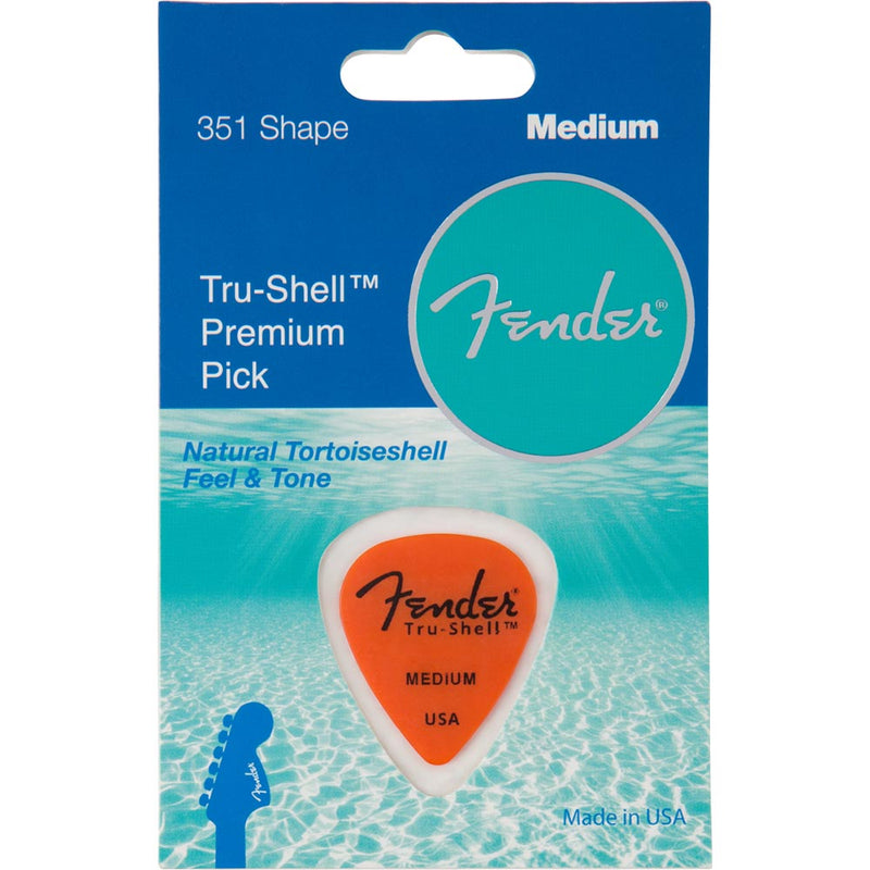 Fender Tru-Shell 351 Shape Pick, Medium, Multi-Color