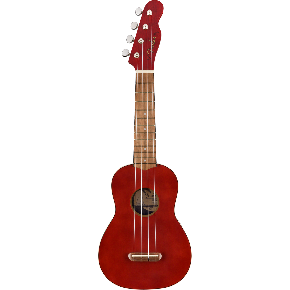Fender Venice Soprano Ukulele, Walnut Fingerboard, Cherry