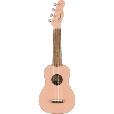 Fender Venice Soprano Ukulele, Walnut Fingerboard, Shell Pink