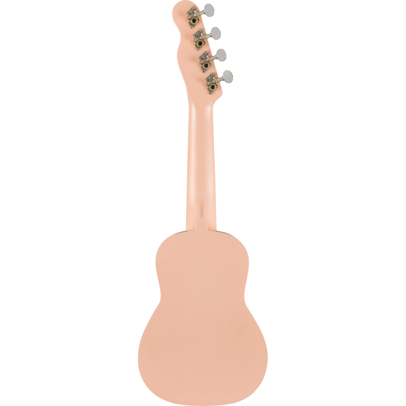 Fender Venice Soprano Ukulele, Walnut Fingerboard, Shell Pink