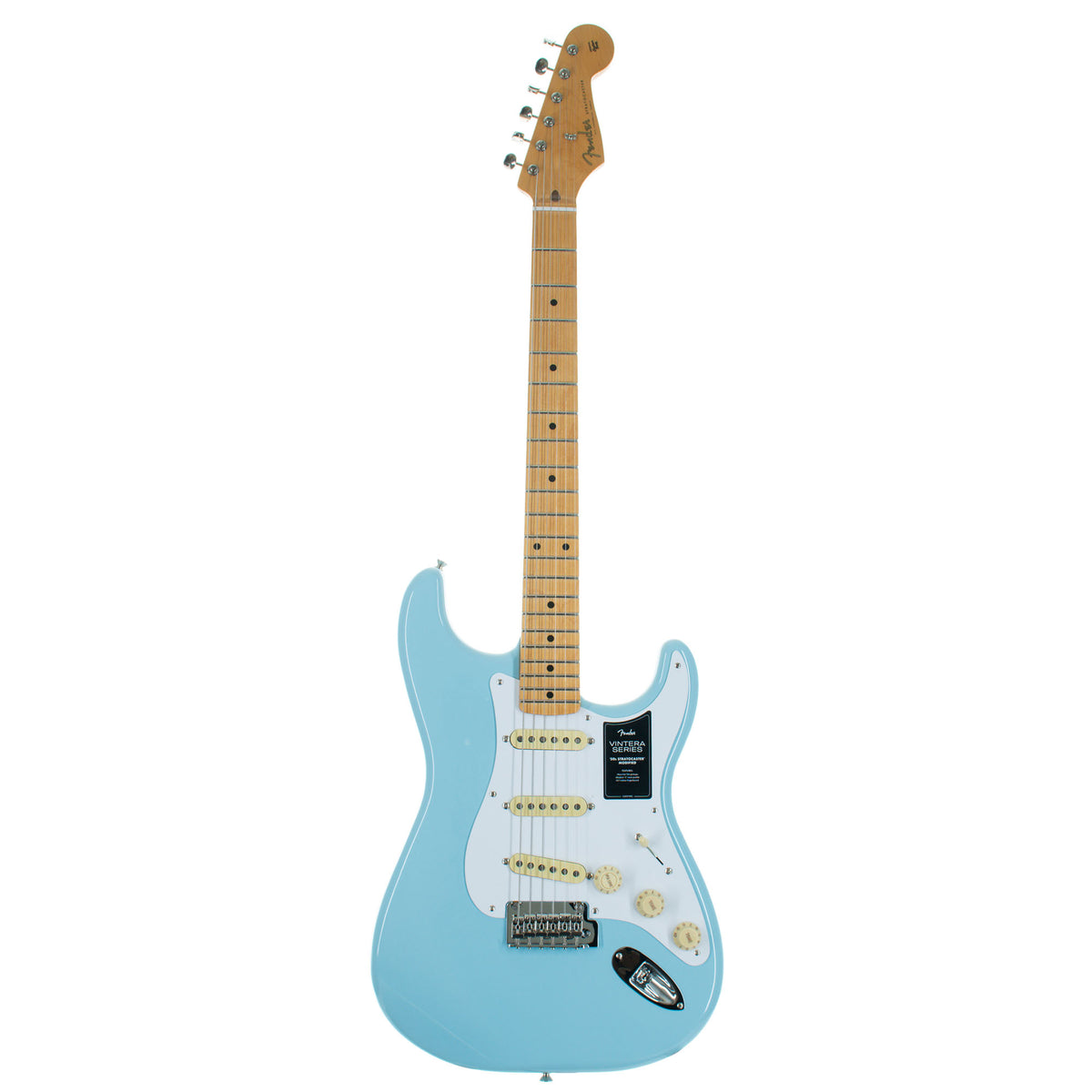 Fender Vintera '50s Stratocaster Modified Electric Guitar Maple, Daphne Blue