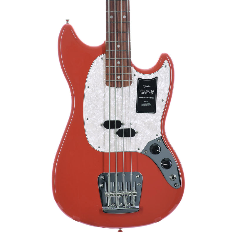Fender Vintera '60s Mustang Bass Pau Ferro, Fiesta Red