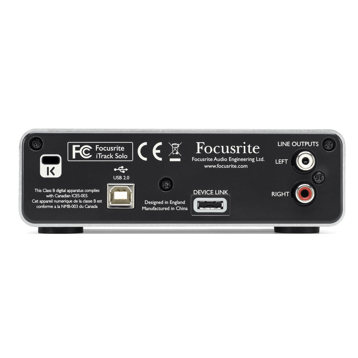 Focusrite Itrack Solo Lightning Recording Interface