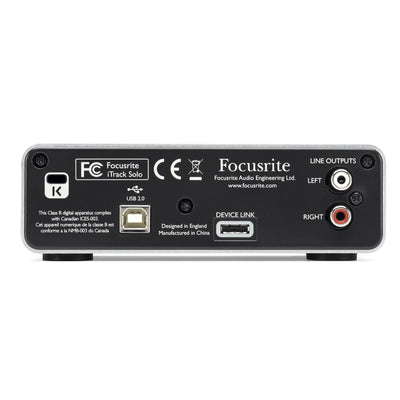 Focusrite Itrack Solo Lightning Recording Interface