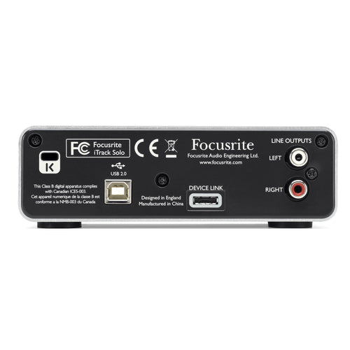 Focusrite ITRACK SOLO LIGHTNING USB Audio Recording