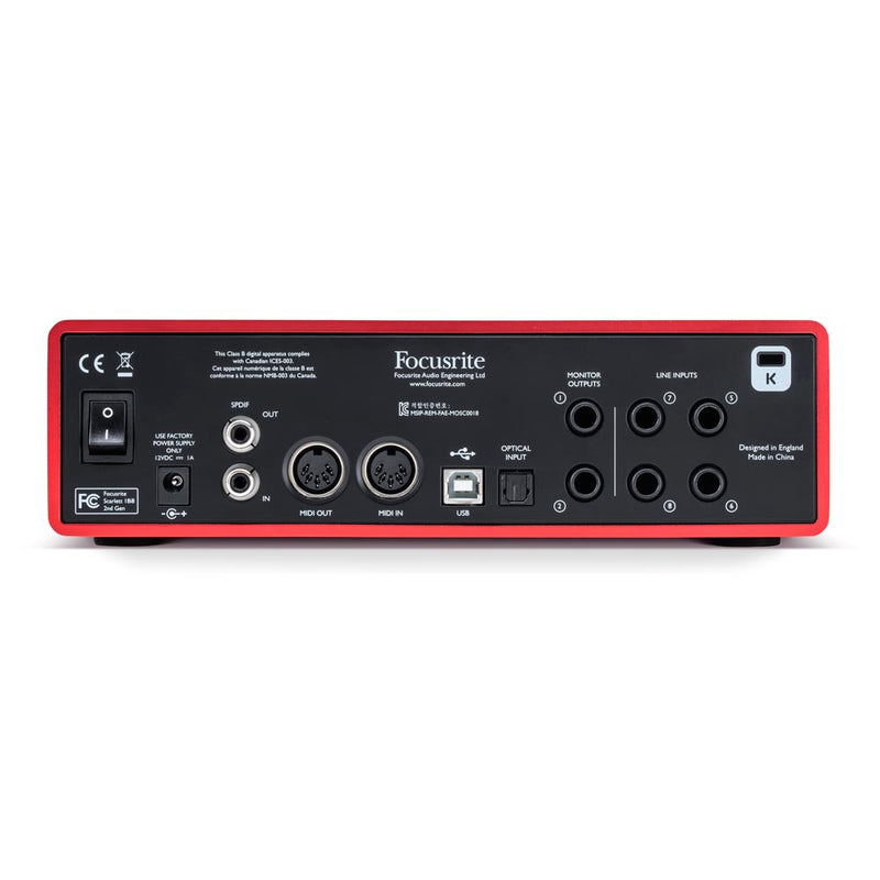 Focusrite Scarlett 18I8 Interface - 2nd Generation