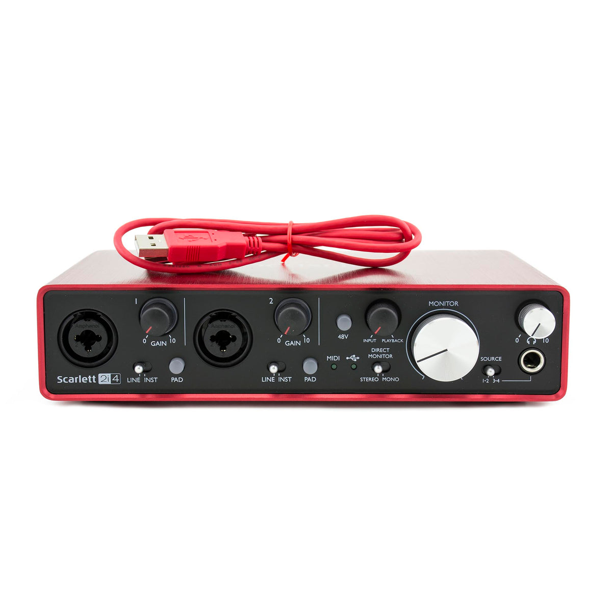 Focusrite Scarlett2I4 2-In/4-Out USB Interface