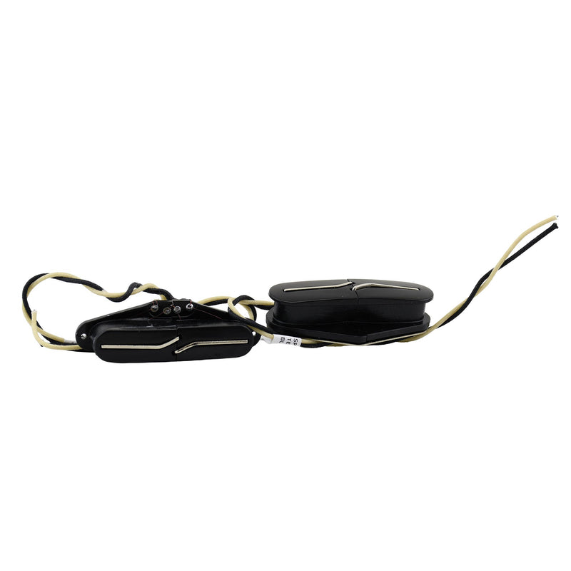 Fralin Split Blade Hum Cancelling Tele Set, Black, Blues Output, Medium Radius