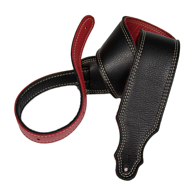 Franklin Strap 2.5'' 3 Ply Reversible Garment Leather/Black/Red