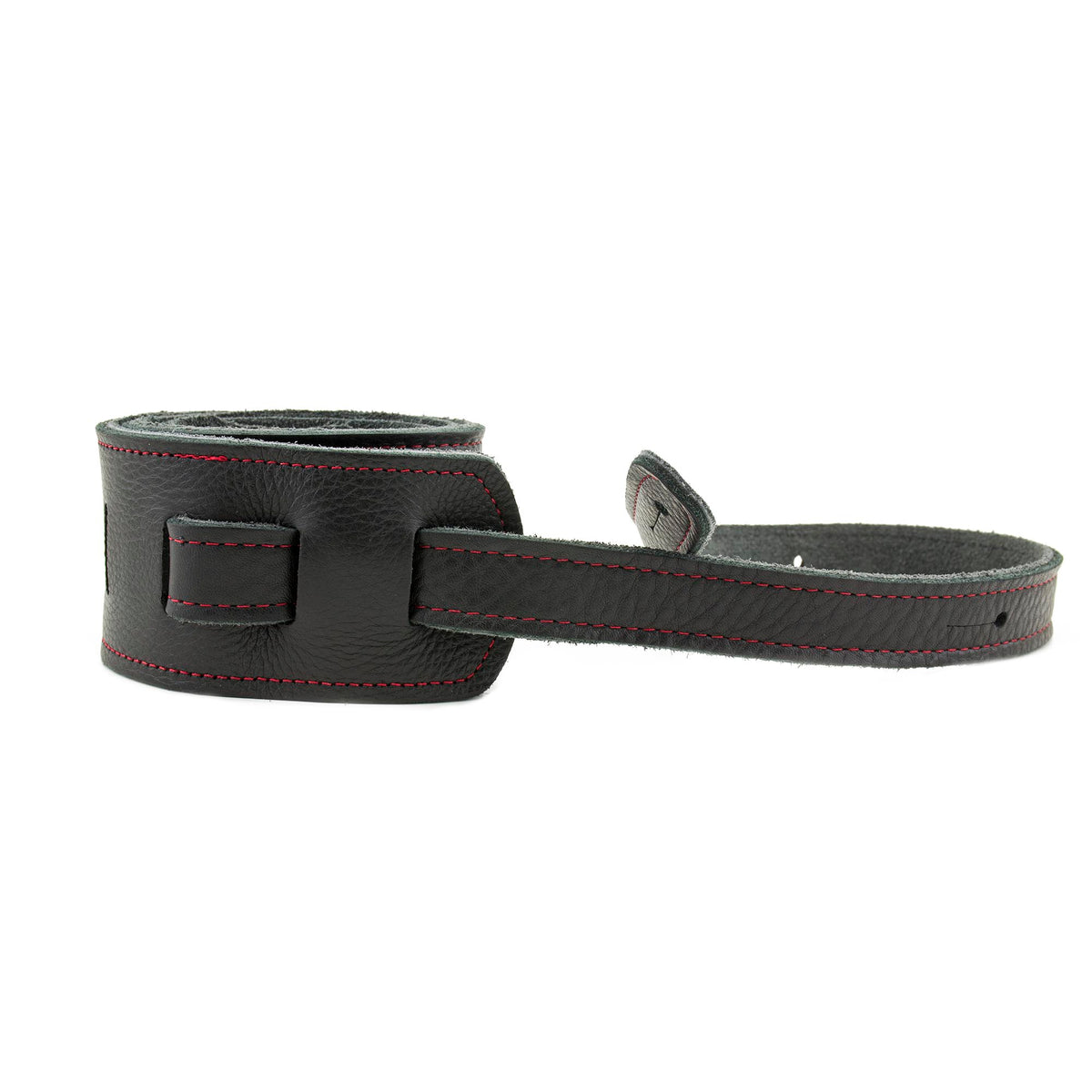 Franklin Strap Original Black Glove Straps 2.5” Red Stitching
