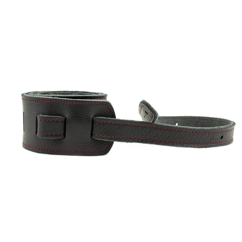 Franklin Strap Original Black Glove Straps 2.5” Red Stitching