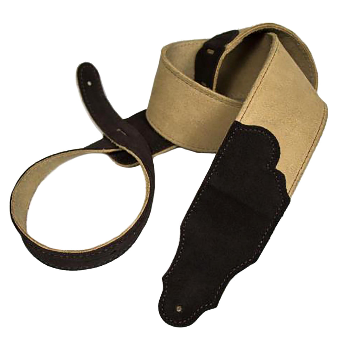 Franklin Strap Original Suede Straps 2.5 Suede-Contrast Stitching, Honey-Chocolate