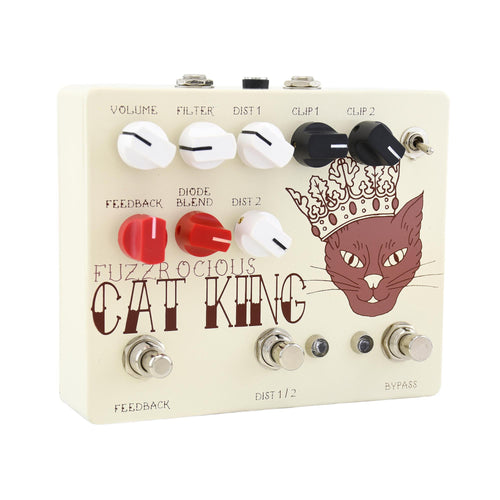 Fuzzrocious Cat King Distortion/Overdrive - Momentary Feedback