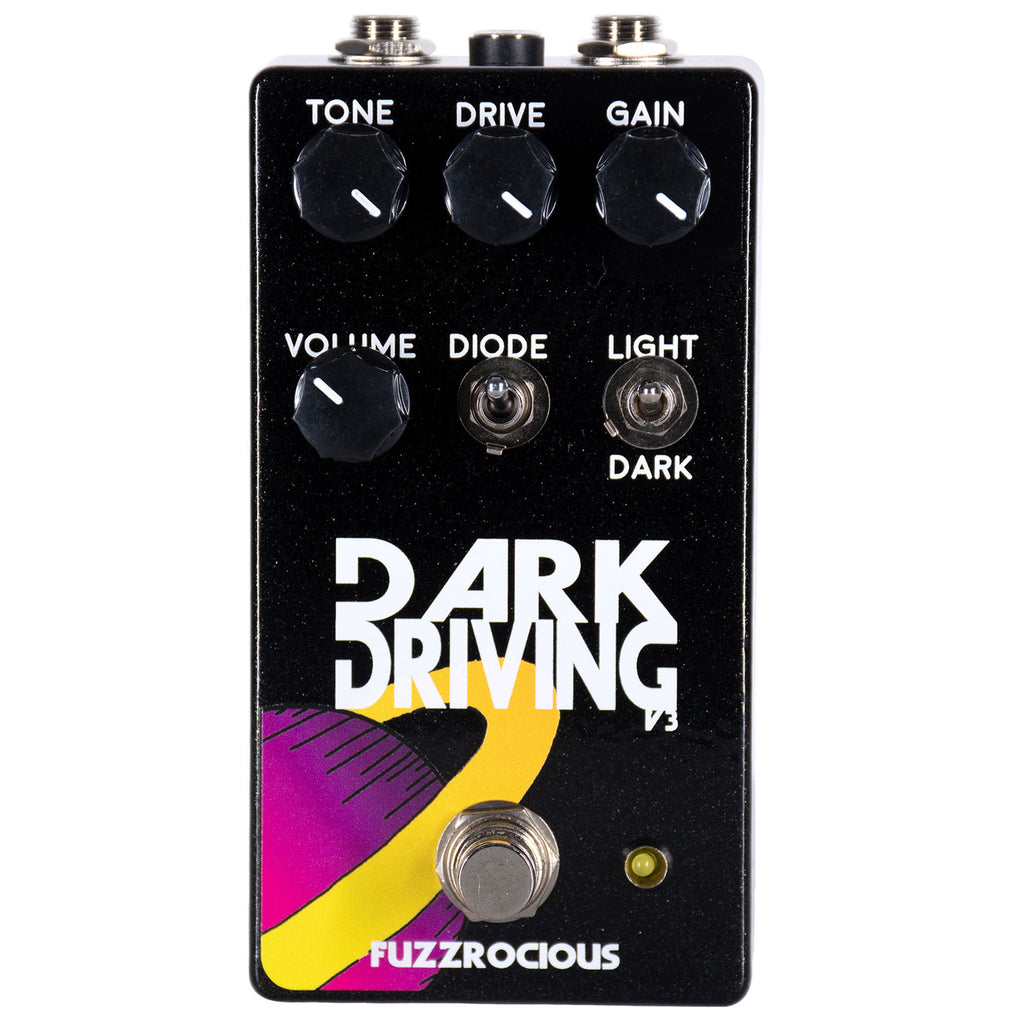 acoustic guitar distortion pedal Fuzzrocious Dark Driving V3 Overdrive/Distortion Effect Pedal
