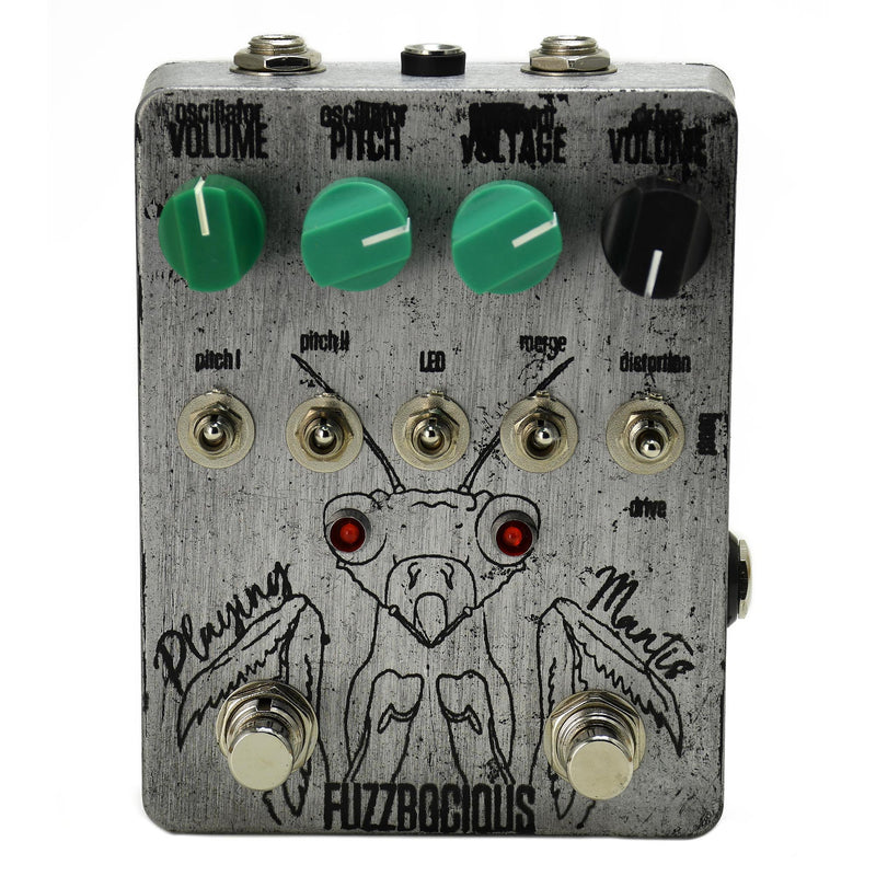 Fuzzrocious Playing Mantis Boost, Overdrive and Oscillator