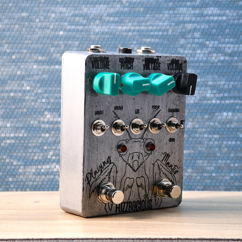 Fuzzrocious Playing Mantis Boost, Overdrive and Oscillator