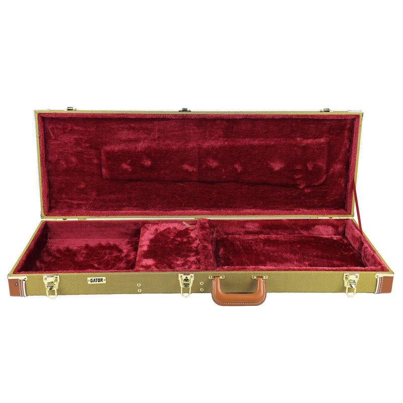 Gator Cases Deluxe Wood Case For Electric Guitars Tweed