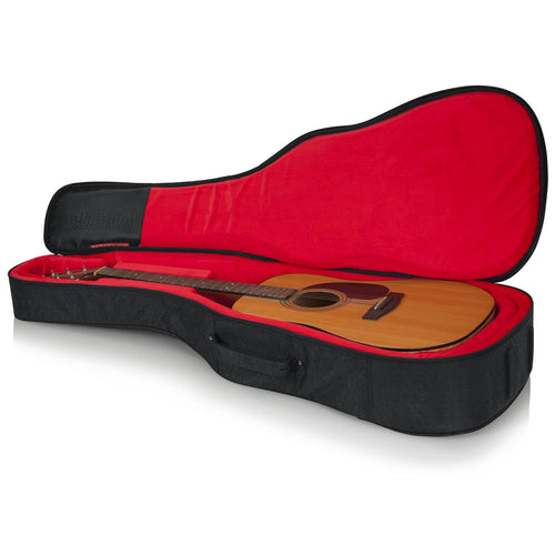 Gator Cases Transit Series Acoustic Guitar Gig Bag with Charcoal Exterior