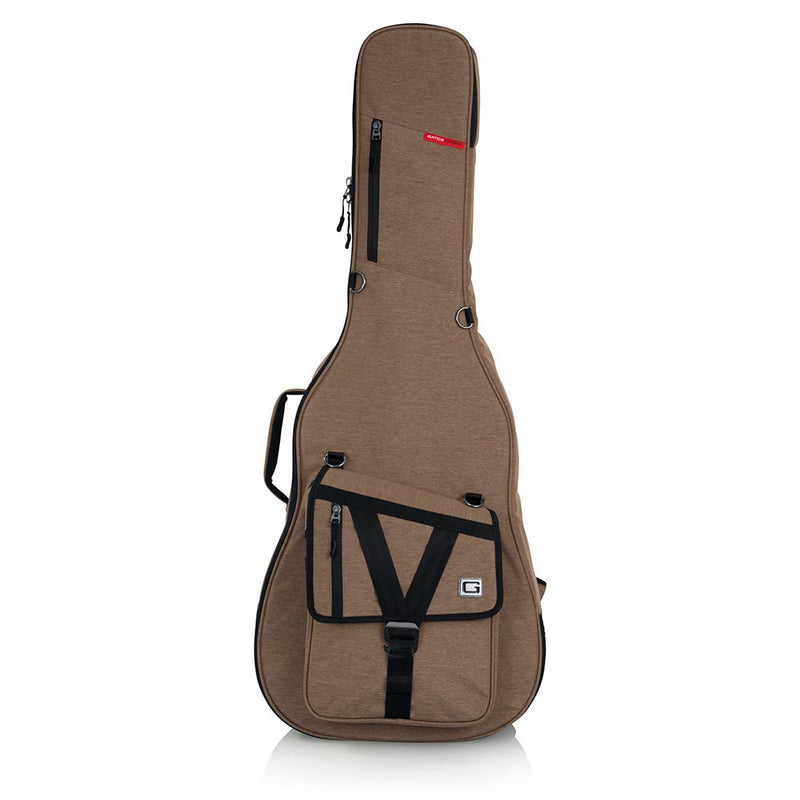 Gator Cases Transit Series Acoustic Guitar Gig Bag With Tan Exterior