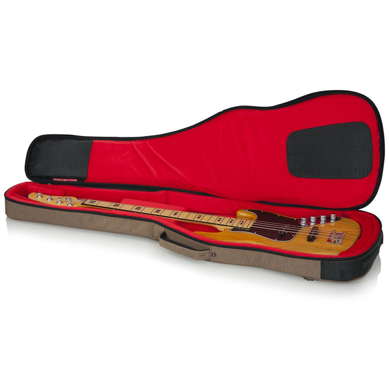 Gator Cases Transit Series Bass Guitar Gig Bag With Tan Exterior
