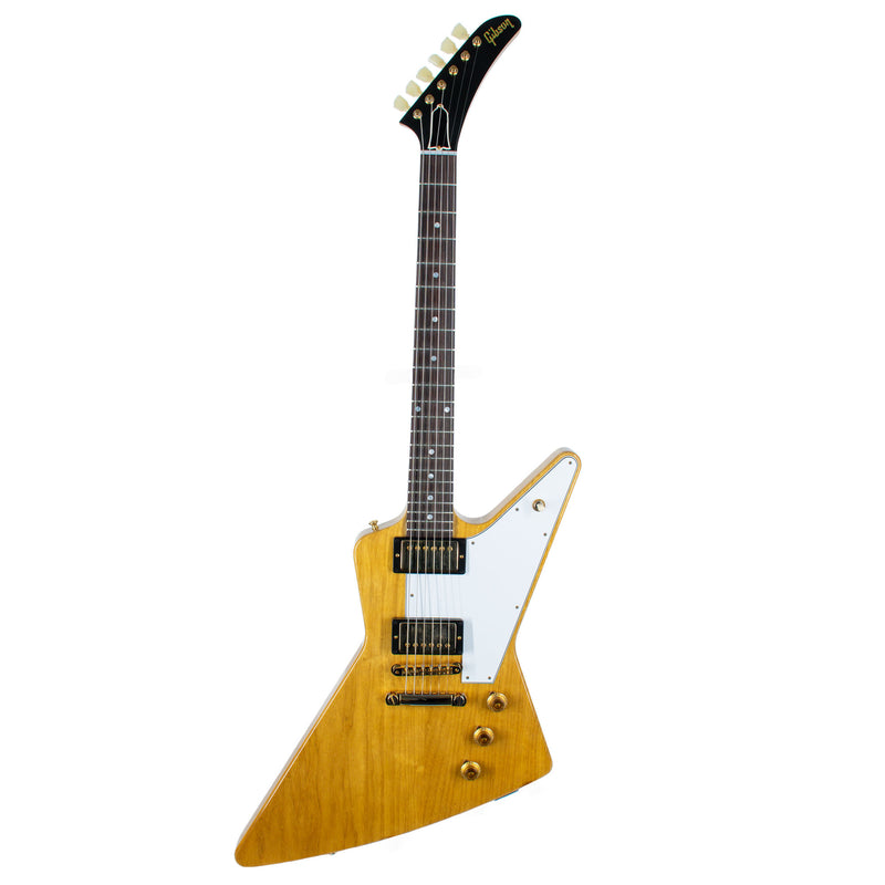 Gibson Custom 1958 Korina Explorer Reissue, White Pickguard, Natural VOS Electric Guitar
