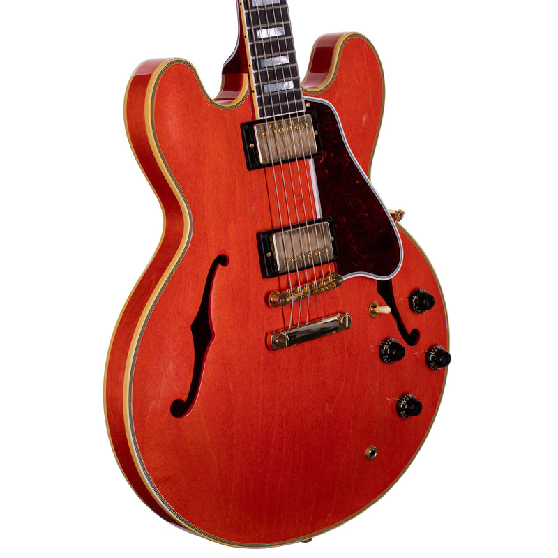 Gibson Custom 1959 ES-355 Reissue Electric Guitar Stop Bar Murphy Lab, Light Aged Watermelon Red