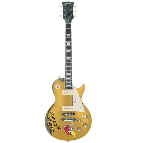Gibson Custom Mike Ness 1976 Les Paul Deluxe, Goldtop Murphy Lab Aged, Replica NH
