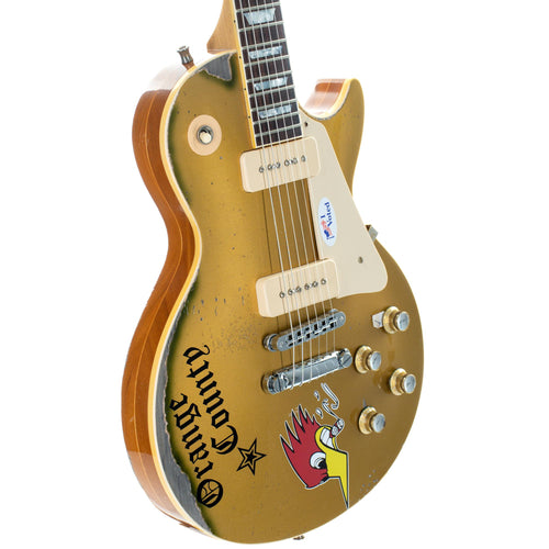 Gibson Custom Mike Ness 1976 Les Paul Deluxe, Goldtop Murphy Lab Aged, Replica NH