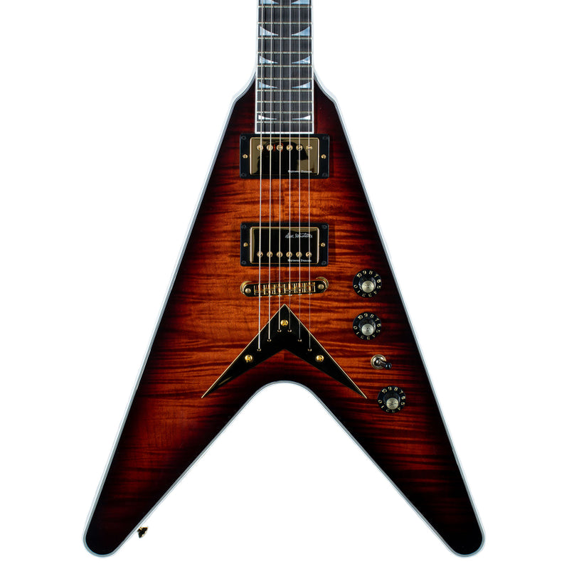 Gibson Custom Dave Mustaine Flying V EXP Limited Edition, Red Amber Burst