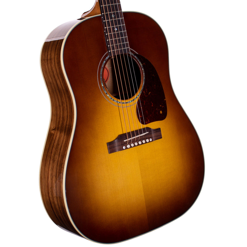 Gibson Custom Limited Edition J-45 Koa With Engelmann Spruce Top, Honeyburst, Acoustic Guitar