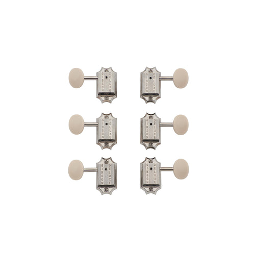 ギター Gibson Deluxe White Button Tuner Set gibson-deluxe-white-button-