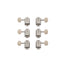 Gibson Deluxe White Button Tuner Set, Vintage Nickel