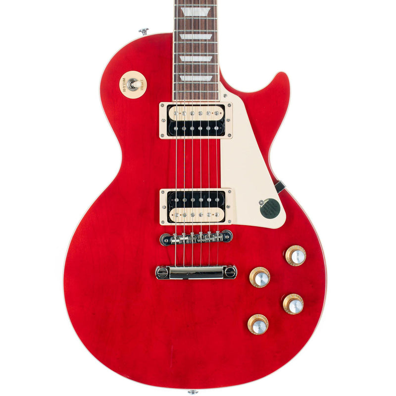 Gibson Les Paul Classic Electric Guitar, Translucent Cherry with Hardshell Case