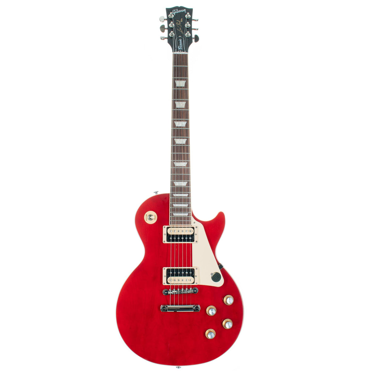 Gibson Les Paul Classic Electric Guitar, Translucent Cherry with Hardshell Case