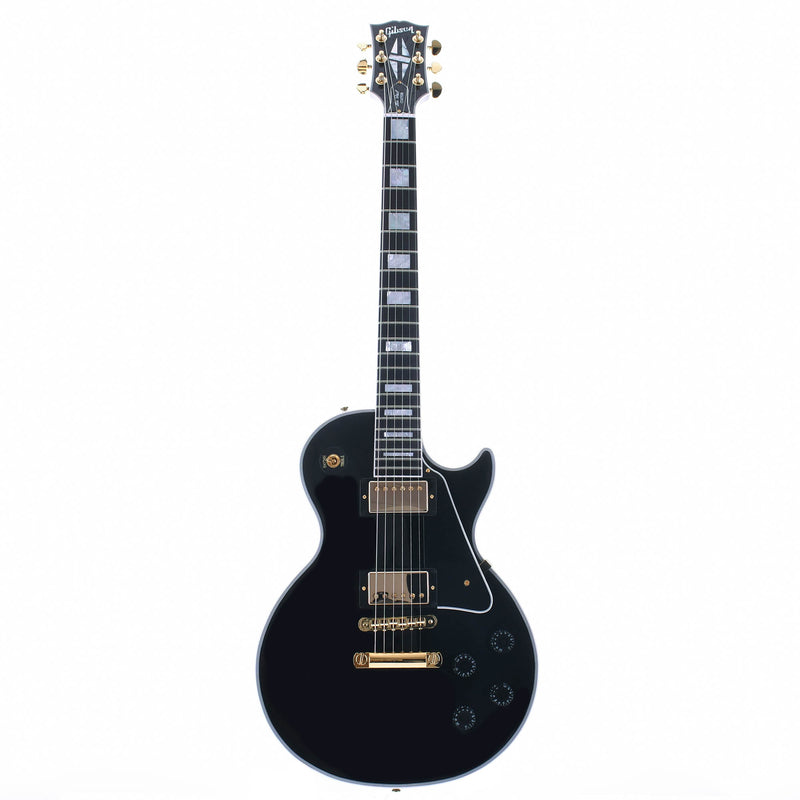 Gibson Custom Les Paul Electric Guitar, Ebony Fingerboard, Ebony Gloss Finish