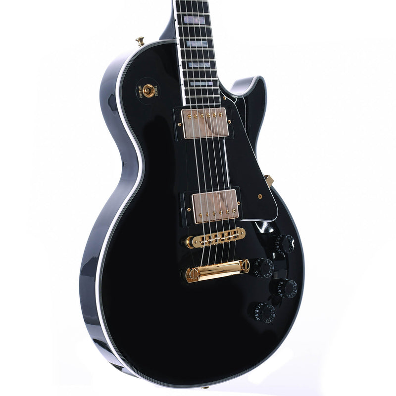 Gibson Custom Les Paul Electric Guitar, Ebony Fingerboard, Ebony Gloss Finish