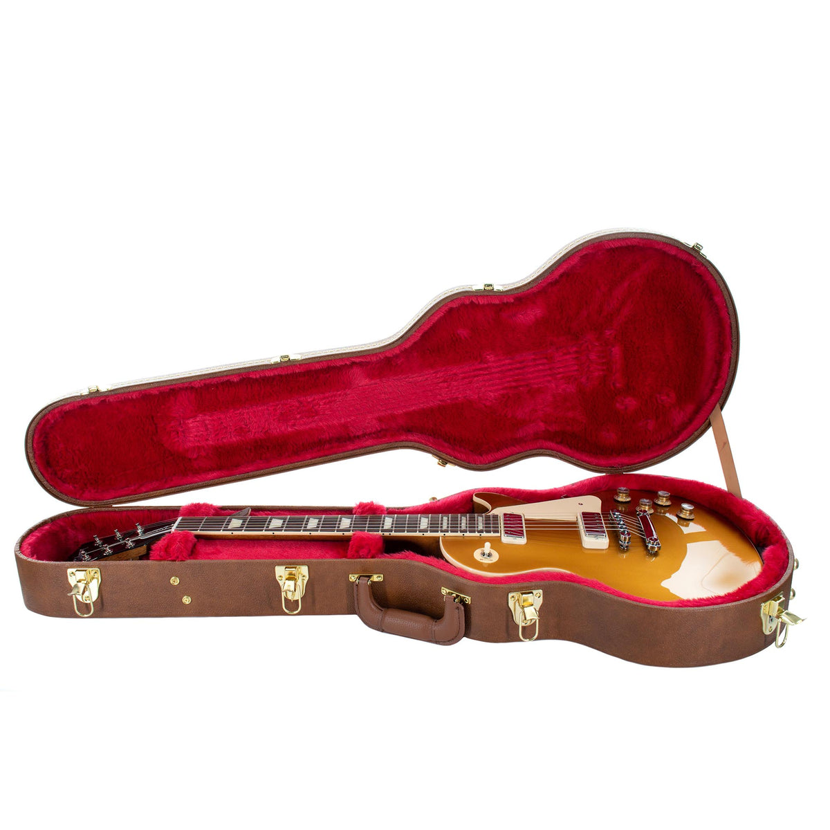 Gibson Les Paul '70s Deluxe Electric Guitar, Goldtop w/Hardshell Case