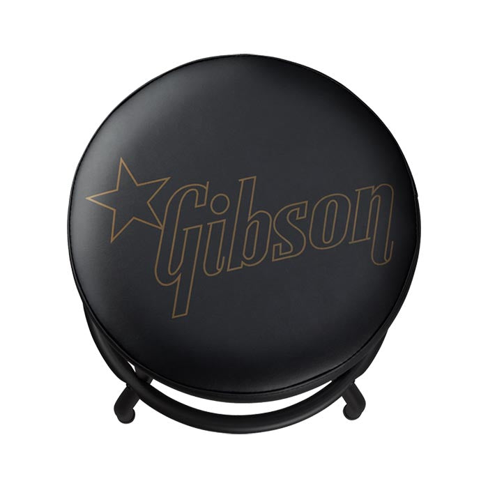 Gibson Premium Playing Stool, Star Logo, Short, Black