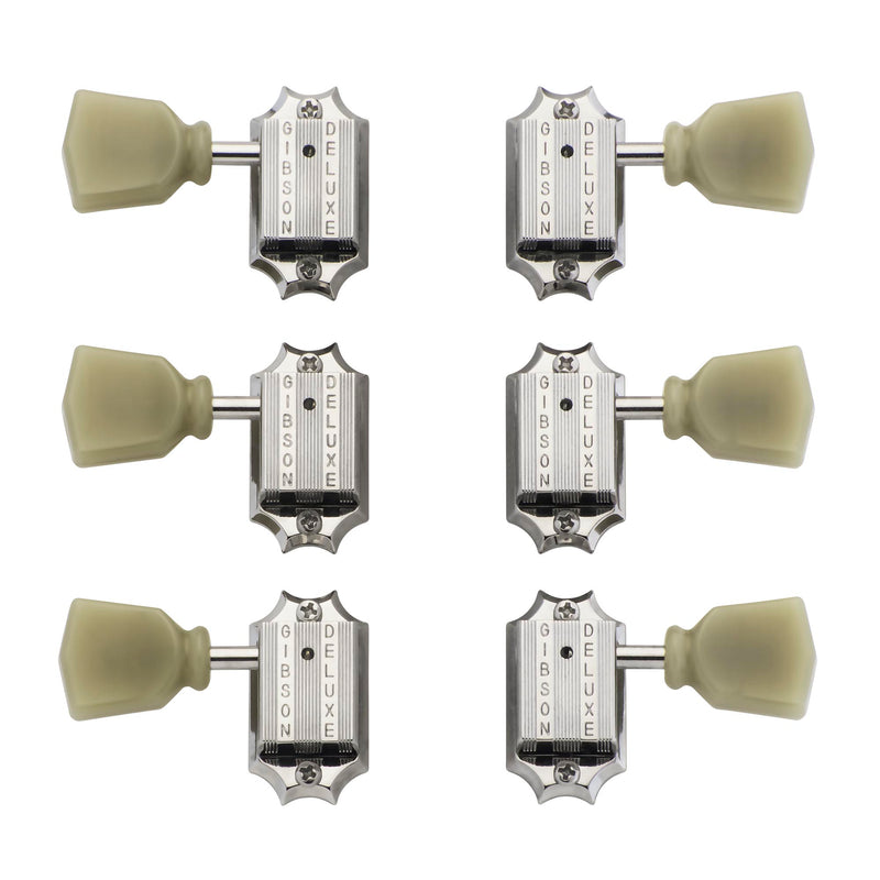 Gibson Vintage Nickel Machine Heads W/Pearloid Buttons (Set Of 6)
