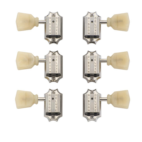 Gibson Vintage Nickel Machine Heads, Yellow Buttons